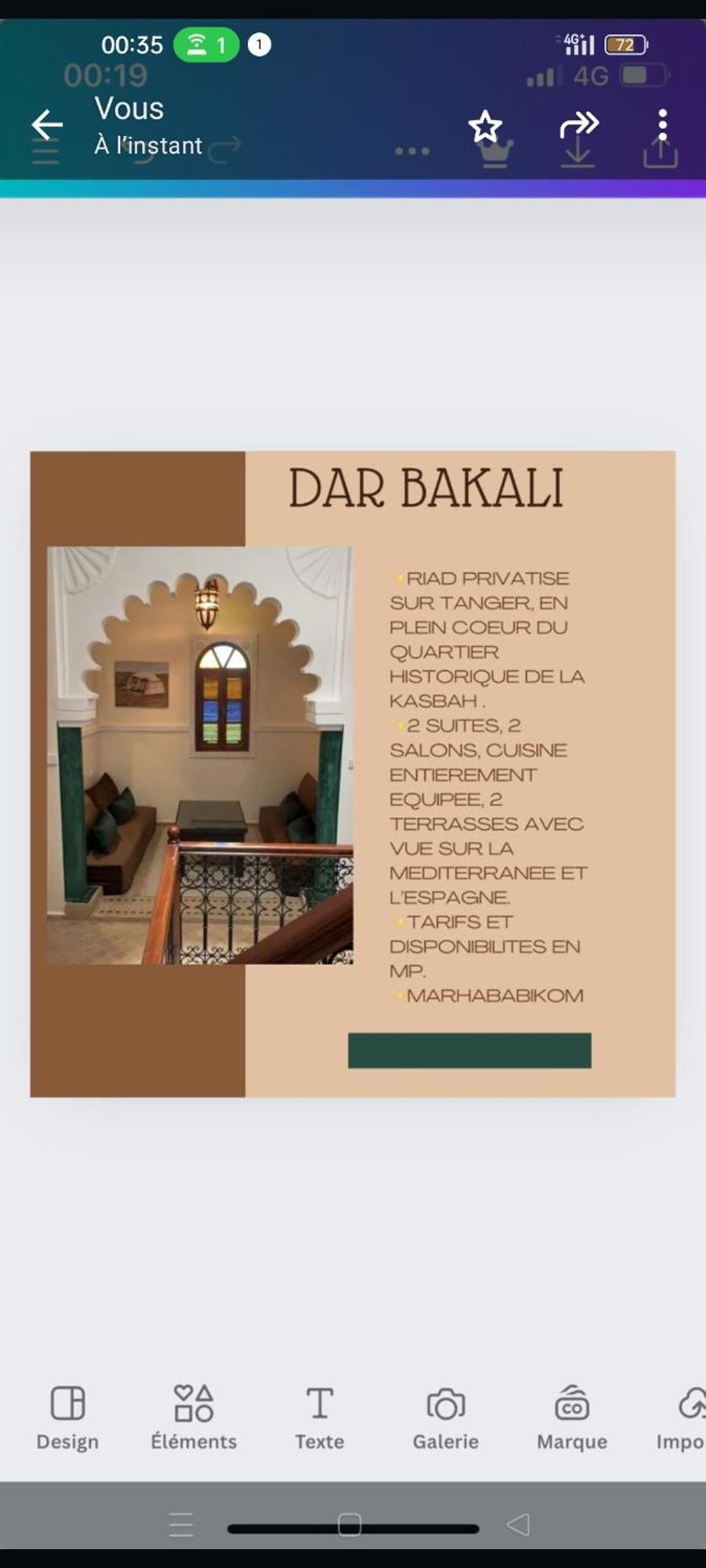 Riad Bkl Luxury Dar Baroud 丹吉尔 外观 照片